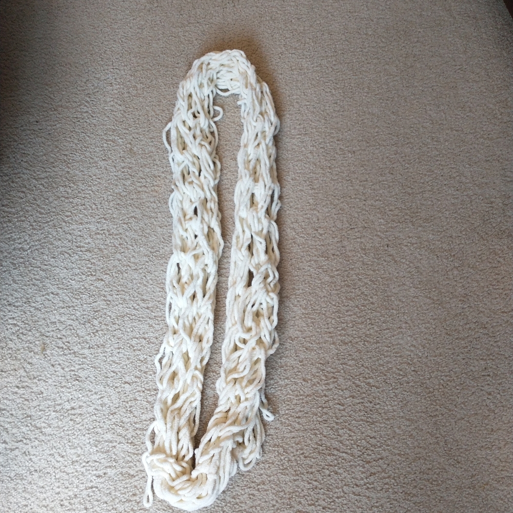 Homemade White Scarf